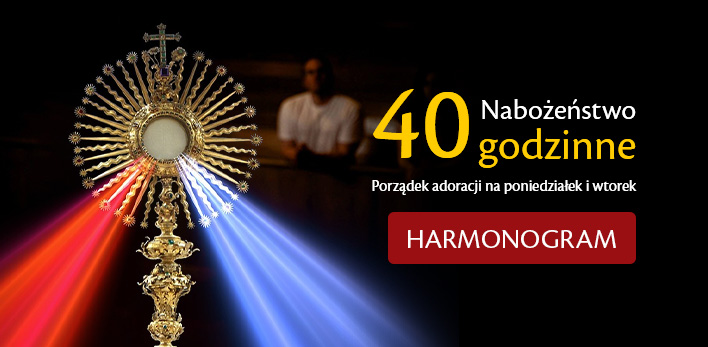 Nabożeństwo 40-godzinne - porządek adoracji NS