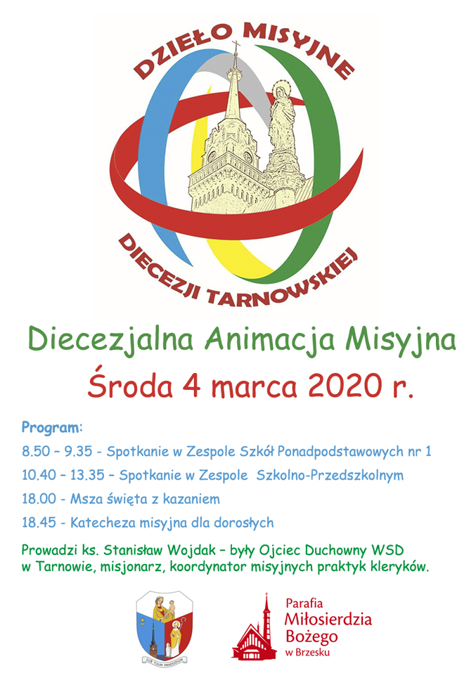 4 marca w naszej Parafii odbędzie się Diecezjalna Animacja Misyjna. Diecezjalna Animacja Misyjna.