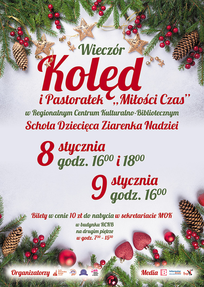 Ziarenka Nadziei zapraszają na wieczór kolęd i pastorałek pt. Miłości czas. Ziarenka Nadziei zapraszają na wieczór kolęd i pastorałek pt. Miłości czas.