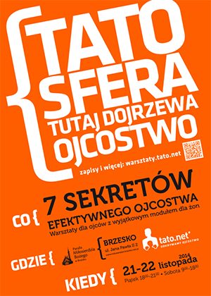 Tato Sfera - Tutaj Dojrzewa Ojcostwo - 7 sekretów efektywnego ojcostwa - Warsztaty dla ojców - Brzesko - Parafia Miłosierdzia Bożego