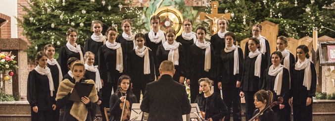 22 stycznia 2017 r w naszym kościele odbył się XII Koncert Noworoczny Dziewczęcego Chóru Katedralnego „Puelle Orantes” i Kwartetu Smyczkowego „Apotheosis” (zdj. Kamil Pabian)