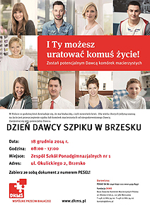 Dzień dawcy szpiku w Brzesku.