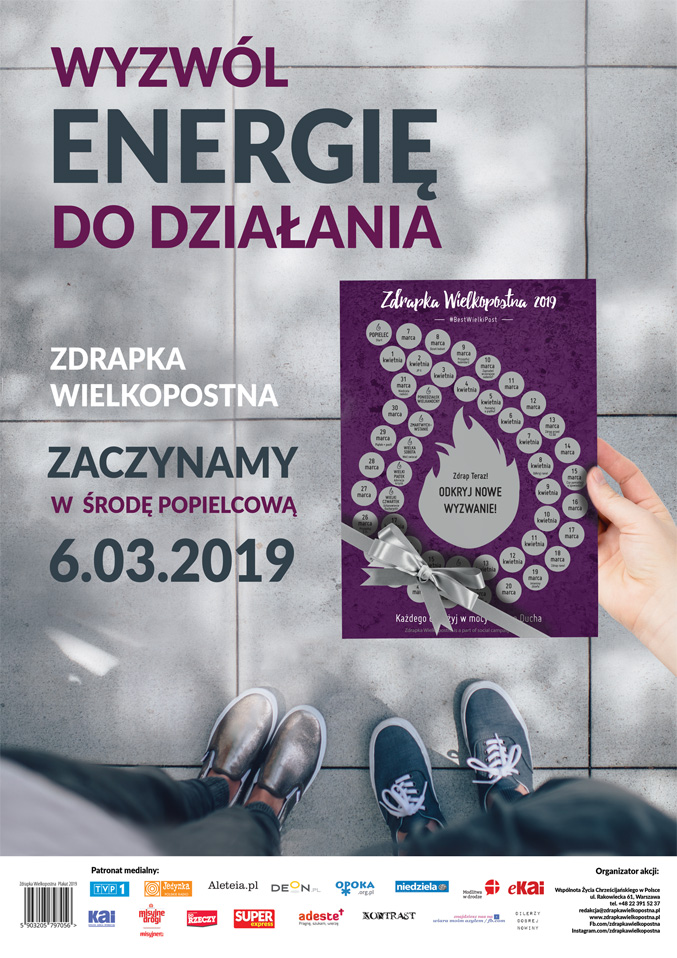 Każdego dnia odkrywaj nowe zadania, wyzwania i modlitwy. Zapraszamy Cię do skorzystania ze "Zdrapki Wielkopostnej".